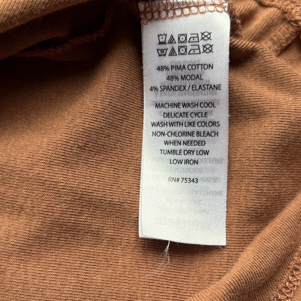 Jones & Co Women's Long Sleeve Top in Rust - Picture 5 of 5
